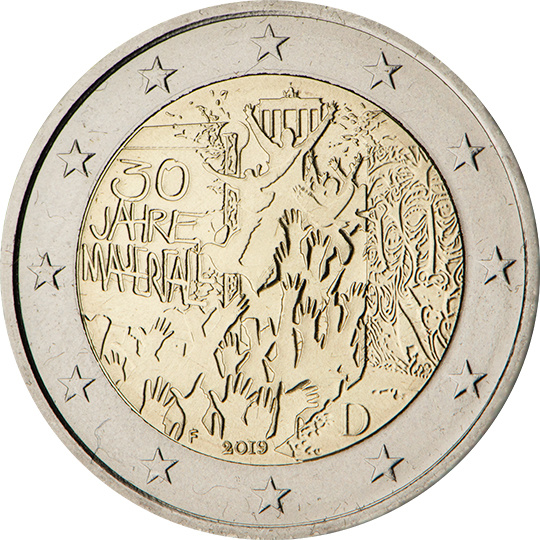 MONETA COMMEMORATIVA 2 EURO 2019