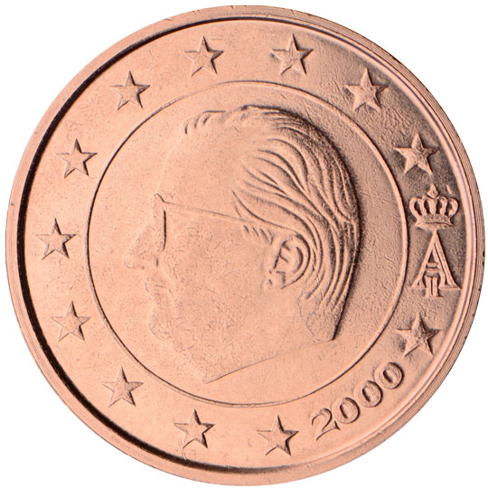 Round 2 Euro coin illustration, 1 euro coin Euro coins Euro sign