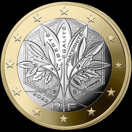 1 Euro Moneta, Unione Europea Fotografia Stock - Immagine di