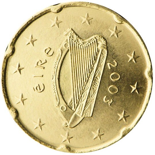 20 cent euro eire 2002 coin value