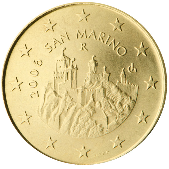 monedas euro serie San Marino 2006 (1-2-5 centimos blister)