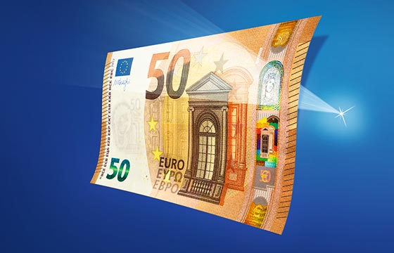 European Central Bank - unveiling of the new 50 banknote